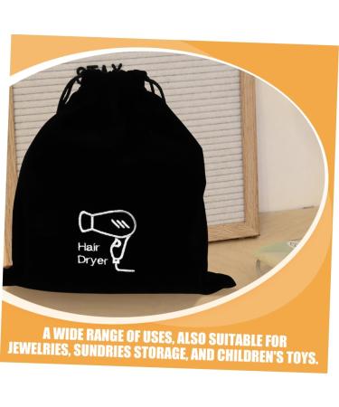 Beavorty 5pcs Flat Ironing Travel Bag Travel Bag for Hair Styling Tools Travel Hair Dryer 26.00X23.00X0.50CMx5pcs Blackx5pcs - Buy Online on GoSupps.com