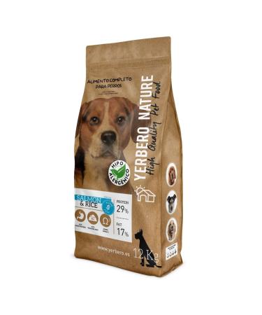 Yerbero Nature Salmon & Rice Gluten Free Hypoallergenic for Dogs 12 kg