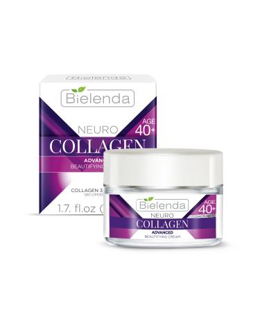 Bielenda Neuro Collagen Moisturising Face Cream Fills Fixed Wrinkles And Lifts The Skin Improves Firmness Of The Skin Moisturizing Face Cream Concentrate 40+ Day/Night - 50 ml