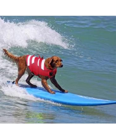 Dog Life Jacket with Reflective Stripes Adjustable High with Strong Rescue Handle Dog Life Vest for Swimming and Boating (Red M (Chest Girth: 20.9"-25.6")) M (Chest Girth: 20.9"-25.6") Red - Buy Online on GoSupps.com