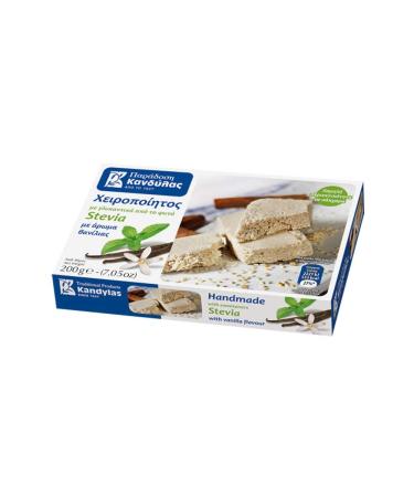 Kandylas Handcrafted Premium Greek Halva Stevia Sweetener 200 g Vanilla - Buy Online on GoSupps.com