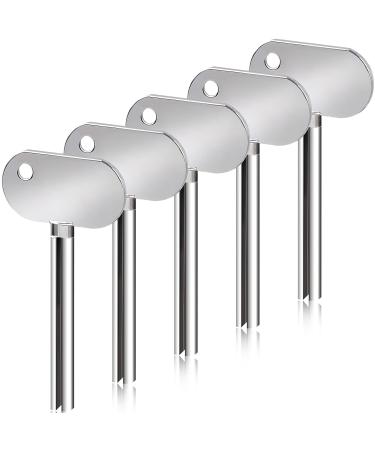 LOVEINUSA Toothpaste Squeezer, 5PCS Metal Tube Roller Squeezer Tube Squeezer Toothpaste Squeezer Dispenser for Bathroom