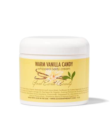 Good Earth Beauty Body Cream - Warm Vanilla Candy- Natural - 4 Ounces