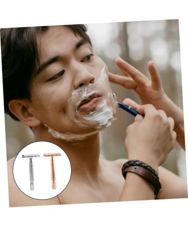 Beatifufu Beard Razor - Double-Sided Cutthroat Razor for Men | Premium Aluminum Alloy Design - Buy Online on GoSupps.com
