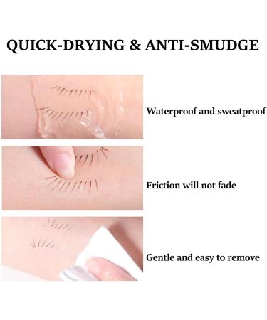 Eyelash Pencil - Black Double Tip Eyeliner Pencil for Eye - Natural Lower Eyelashes Liquid Black Liquid Eye Liner for Adults Girls - Buy Online on GoSupps.com