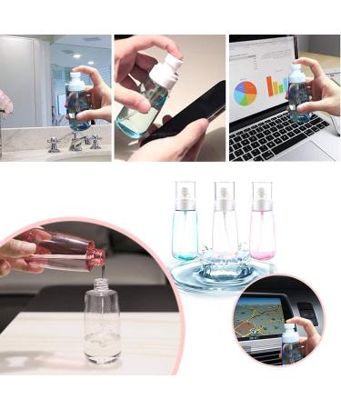 3Pcs 100ml Fine Mist Spray Bottles for Essential Oils & Makeup - Travel Size Airless Containers for Skincare & Perfume - Buy Online on GoSupps.com