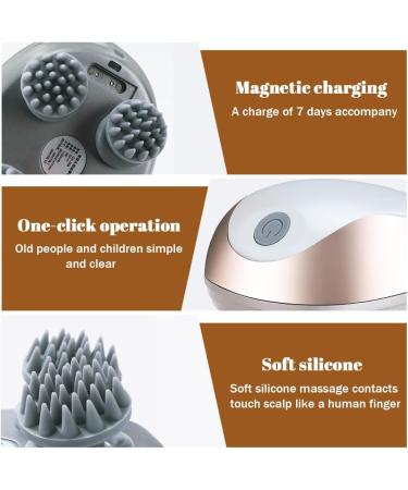 Foreverup Wireless Scalp Massager - 3 Modes Waterproof Rechargeable Handheld Massager for Deep Cleaning Stress Relief & Hair Growth - Perfect Gift for All - Buy Online on GoSupps.com