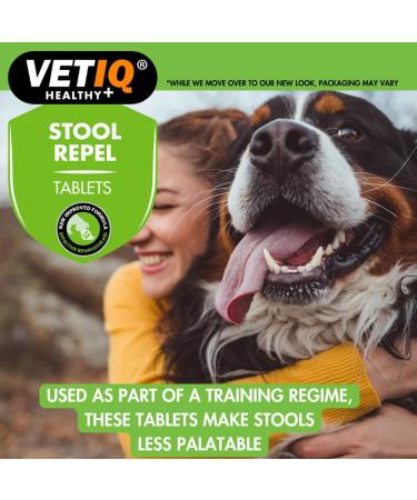 VetIQ Stool Repel Coprophagia Aid 30 Tablets Pet Supplement Helps Eliminate Stool Eating Dog Stool Repellant Makes Stool Less Palatable For Puppies 12 Weeks and Up - Buy Online on GoSupps.com