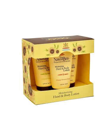 The Naked Bee Moisturizing Hand and Body Lotion enriched with Orange Blossom Honey 1.5 Ounce Citron & Honey 1.5 Ounce Coconut & Honey 1.5 Ounce 3 Pack