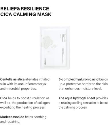 celimax The Real Cica Calming Ampoule Mask | with Centella Asiatica & Madecassoside Korean Face Sheet Mask for Skincare Hydrating Wrinkle & Fine Lines 27ml (5EA) - Buy Online on GoSupps.com