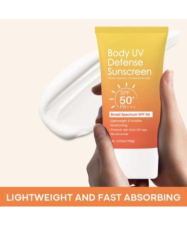 Sunscreen for Body Travel Sunscreen for Face and Body Non-Greasy Lightweight and Comfortable Texture Daily Care Makeup Outdoor Activities Beach Sports Travel - Buy Online on GoSupps.com