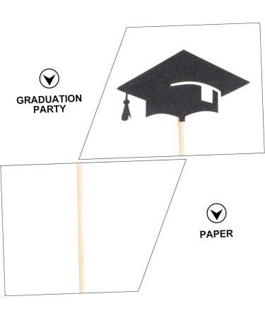Cabilock 72 Pcs Graduation Hat Picks Kindergarten Graduation Cake Decors Grad Cap Cupcake Toppers Grad Cupcake Picks Congrats Grad Cupcake Topper Insert Card Bamboo Dessert Table - Buy Online on GoSupps.com
