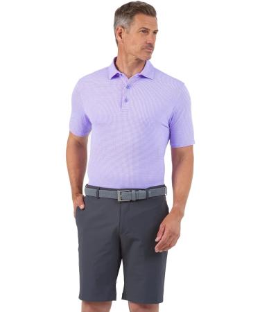 IBKUL Men's Athleisure Wear UPF 50+ Icefil Cooling Tech Polo - Black/White Mini Check - X-Large - Buy Online on GoSupps.com