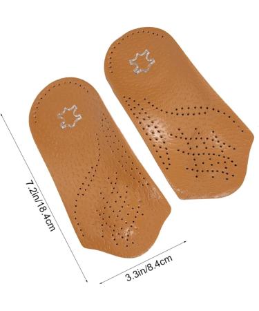 FOMIYES Flatfoot Pads - Orthotic High Heel Insoles | 3/4 Thin Arch Support for Comfort & Cushioning | Leather Inserts for Men & Women | Non-Slip Shoe Pads - Buy Online on GoSupps.com
