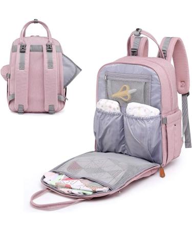 BabbleRoo Baby Diaper Bag/Backpack - Stylish Pink Diaper Backpack for Moms | International Shipping Available - Buy Online on GoSupps.com
