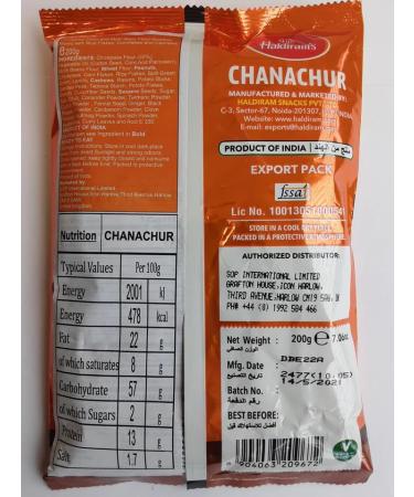 Haldiram s Chanachur | 200g (Pack of 6) | Perfect Namkeen Snack | Flavourful and Crunchy | Tea Time Savoury - Buy Online on GoSupps.com