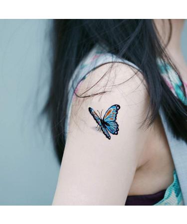 3D Butterfly Temporary Tattoos for women sexy 6 Pcs by Yesallwas Waterproof long lasting Fake Tattoos Stickers for sexy body tattoos 10.5cm x 14.8cm/4.13x5.82 inches (LxW) - Buy Online on GoSupps.com