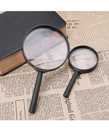 Magnifying 2pcs 5X Plastic Handheld Magnifier Portable Magnifying Glass Reading Eye Loupe Good Times - Buy Online on GoSupps.com