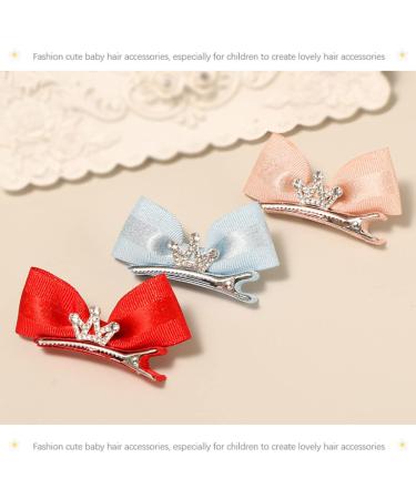 Iyou Baby Girls Hair Clips - 6 Pcs Crystal Red Loop Hair Accessories for Princess Birthday Parties - Buy Online on GoSupps.com