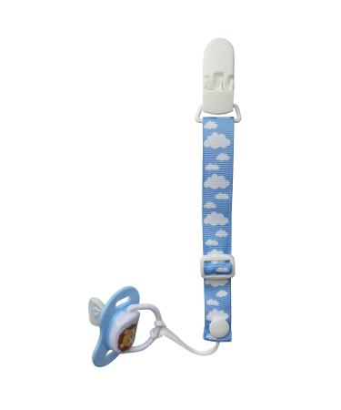 Buy PREMYO 4 Pack Baby Pacifier Chain for Boys - Adjustable Clip Strap - Universal Blue Pacifier Holder - Perfect for International Shipping - Buy Online on GoSupps.com