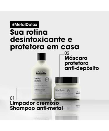L'Or al Serie Expert Metal Detox Mask 500ml - Deep Conditioning Hair Treatment for All Hair Types - International Shipping Available - Buy Online on GoSupps.com