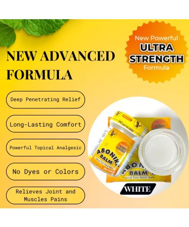 Aboniki Balm Ultra Strength - Fast-Acting Pain Relief Soothes Aches Deep Heat & Cooling Sensation - 2 Glass Jar - Buy Online on GoSupps.com