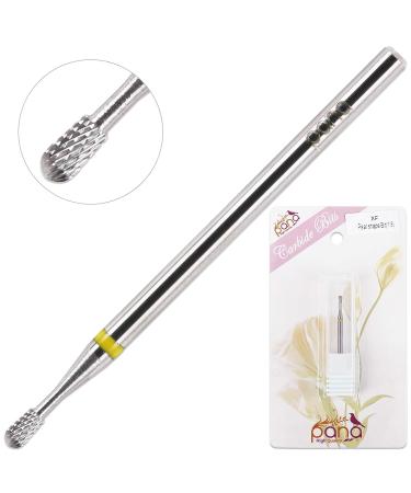 PANA 3/32 Shank Pear Shape Silver Carbide Bit - Extra Fine Grit Nail Drill Bit for Manicure Dremel Machine (Small) - Buy Online on GoSupps.com