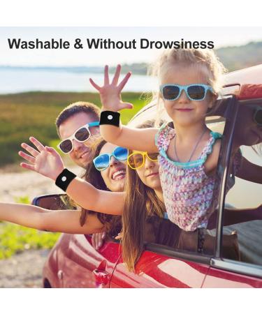 4 Pairs Motion Sickness Bands - Travel Wristbands for Car Sea & Air - Nausea Relief Wristbands (Black - Buy Online on GoSupps.com