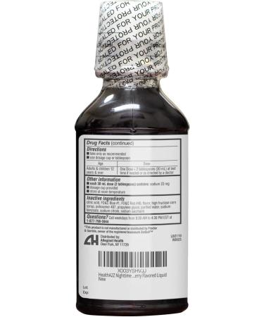 HealthA2Z Nighttime Sleep Aid - Diphenhydramine 50mg | Fast Acting Non-Habit Forming Berry Liquid - 12 Fl Oz | International Shipping Available - Buy Online on GoSupps.com