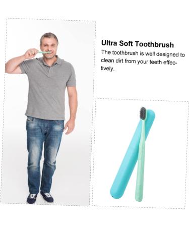 Mobestech 4-Piece Travel Toothbrush Set | Eco-Friendly Wooden Toothbrushes with Super Soft Heads | Natural Hand Toothpaste Gift | International Shipping - Buy Online on GoSupps.com