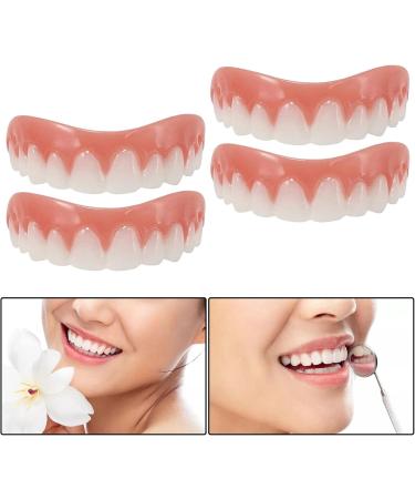 Buy Generic Smiling Braces for Upper False Teeth Veneers - 4 PCS | Cosmetic Tooth Covers for Perfect Smile - International Shipping - Buy Online on GoSupps.com