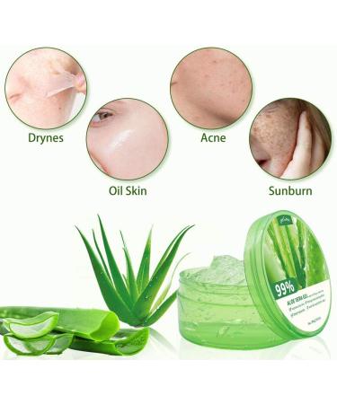 yethious Soothing Moisture Aloe Vera Gel 99% Pure Organic Aloe Vera Juice 10.50oz for Face Hair Skin Set - Buy Online on GoSupps.com