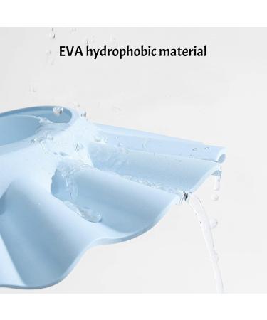 Baby Shower Cap Bath Hat Wash Hair Baby Shampoo Cap Newborn Shower Shield Cap Waterproof Kids Bath Head Ear Eye Protection Visor Hat Adjustable for Kids Toddler Infant Children Blue - Buy Online on GoSupps.com