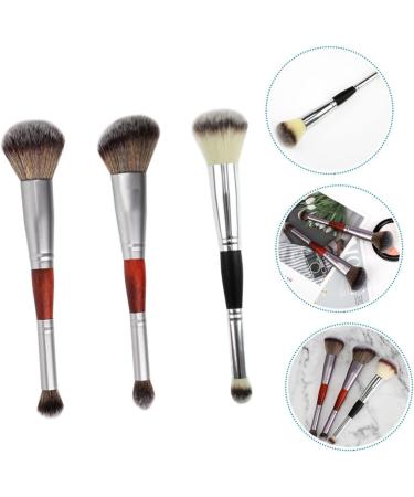 DOITOOL Woman Cosmetic Brush 3pcs Double-ended Makeup Brush Eyeshadow Stick Double Head Brush Foundation Eyeshadow Applicator - Buy Online on GoSupps.com