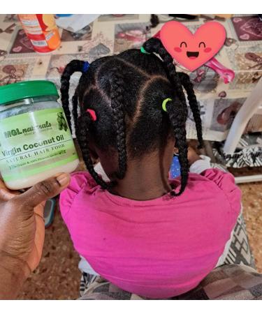 Organic Virgin Coconut Oil for Hair Growth and Nourishment - 14.11 oz | Sustainably Sourced from Ghana - Buy Online on GoSupps.com