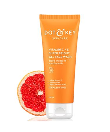 Dot&Key- Vitamin C + E Gel Face Wash For All Skin |With Triple Vitamin C And E | Face Wash For Women & Men |100 Ml