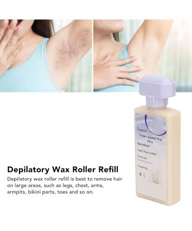 Professional Portable Roll-On Wax Cartridge | Safe & Effective Whole Body Hair Removal (Milk) - Wax Refill for Smooth Skin - Buy Online on GoSupps.com