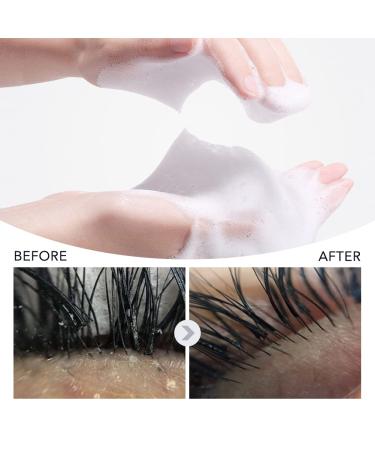 Eyelash Shampoo for Extensions - Gentle Foam Cleaner | 60ml Brush Sensitive Formula Removes Makeup & Oil | Salon & Home Use (Wood Sage) - Buy Online on GoSupps.com