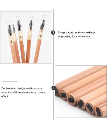 Crayon Sourcils Double Embout 2 Pcs Mine Dure Carr e R sistant L Eau et la Transpiration avec Brosse Int gr e Teintes 02 Brun Caf et 05 Gris Caf Maquillage Sourcils - Buy Online on GoSupps.com