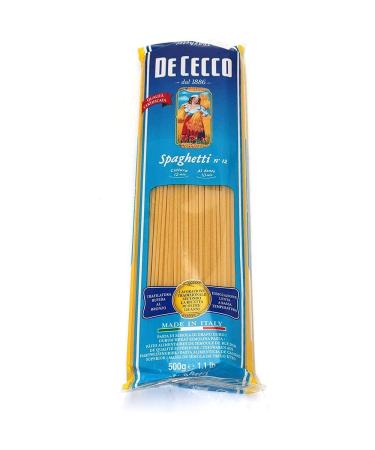10x Pasta De Cecco 100% Italian Spaghetti n. 12 Pasta 500g 500 g (Pack of 10)