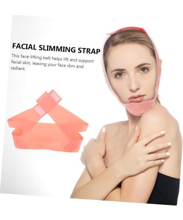 Ipetboom Silicone Beauty Women Bandages Broom Stick Witch Sign Facial Slimming Strap Lift V-line Belt V Thin Silica Gel Pink Line Ribbon Shaping Small Powder - Buy Online on GoSupps.com