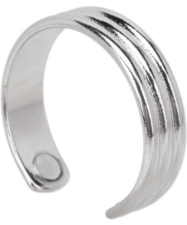 Magnetic Rings for Men & Women - Elegant Adjustable Jewelry for Fatigue Relief & Joint Pain - Silver Accessories - Buy Online on GoSupps.com