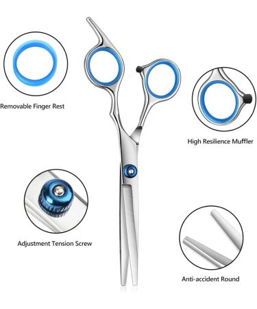 10pcs Hair Scissors Hair Scissors Professional Hairdressing Scissors Kit Hair Cutting Scissors With Hairbrush Hair Clip Cape Grooming Comb - Buy Online on GoSupps.com