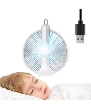Racket USB Rechargeable Fly Racket - Foldable Fly Swatter Racket 3000 Volts Fly for Buggs Fly Killers for Travel Outdoor Camping (White) - Buy Online on GoSupps.com