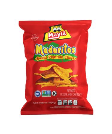 Mayte Maduritos || Sweet Plantain Chips || 3 oz / 85 g ||Always Crunchy (Pack 06)