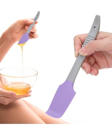 Silicone Wax Spatula & Applicator - Reusable Hard Wax Pencils for Body Hair Removal (Purple) - Salon Quality Tools - Buy Online on GoSupps.com