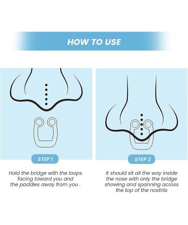 Silicone Magnetic Anti Snoring Nose Clip - Stop Snoring for Quieter, Restful Sleep - Blue - Buy Online on GoSupps.com