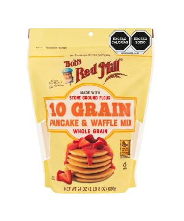 Bob's Red Mill 10 Grain Pancake & Waffle Mix, 24 Oz - Buy Online on GoSupps.com