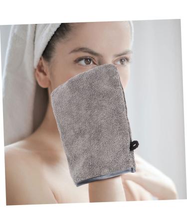 FRCOLOR 9 Pcs Fiber Makeup Remover Gloves - Travel Accessory for Men & Women - Microfiber Mitts for Easy Facial Cleansing - Grey Color - Buy Online on GoSupps.com