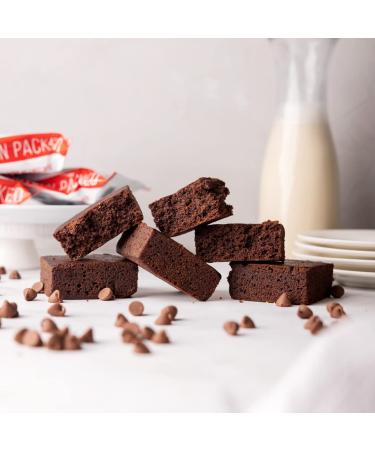 Eat Me Guilt Free Chocolate Protein Brownie | 14g Protein, Low Carb, Keto-Friendly, Low Sugar | Non GMO, No Preservatives | Low Calorie Snack/Dessert | 12 Count - Buy Online on GoSupps.com